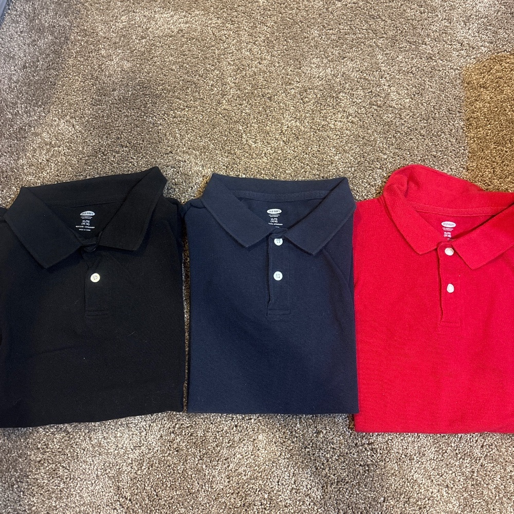 Old Navy Boys Short Sleeve Polo (3) - size XL (14/16)